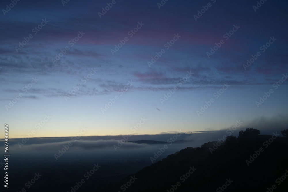 sunrise over the mountains