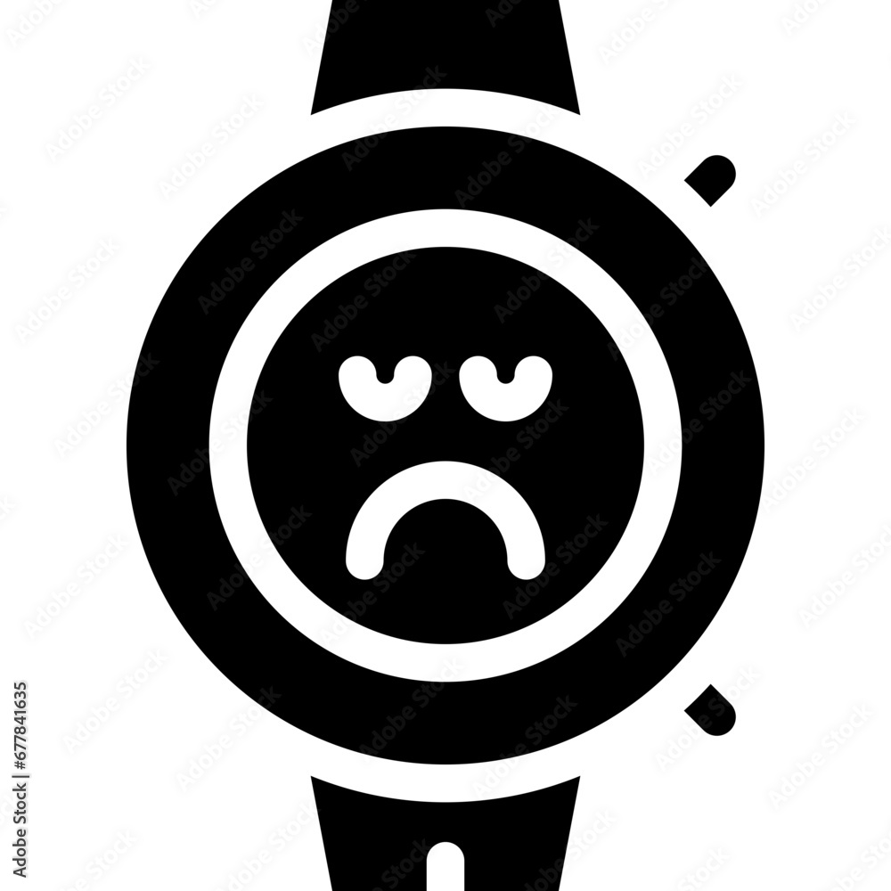 Smartwatch sad icon Smartwatch sad icon