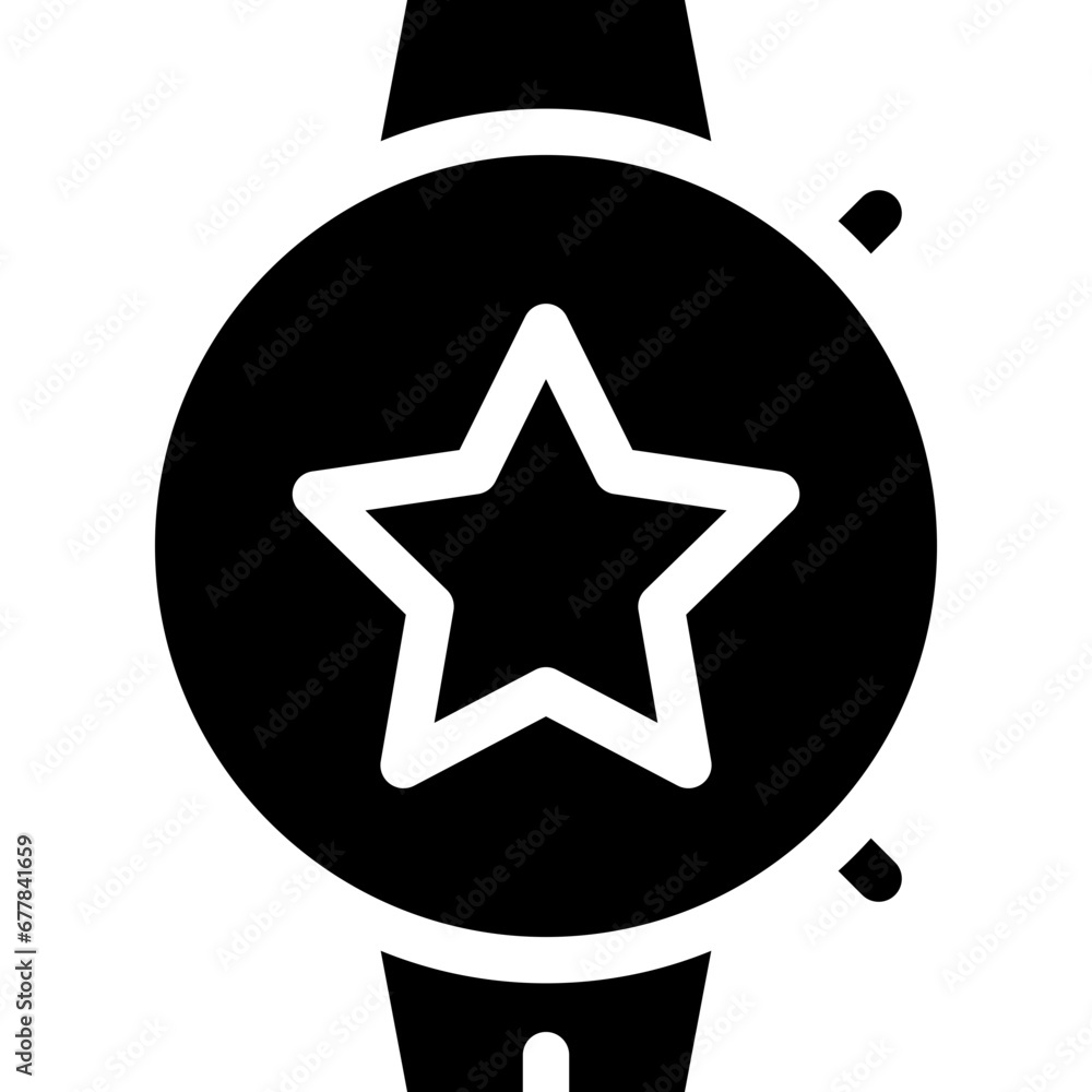 Smartwatch star icon Smartwatch star icon