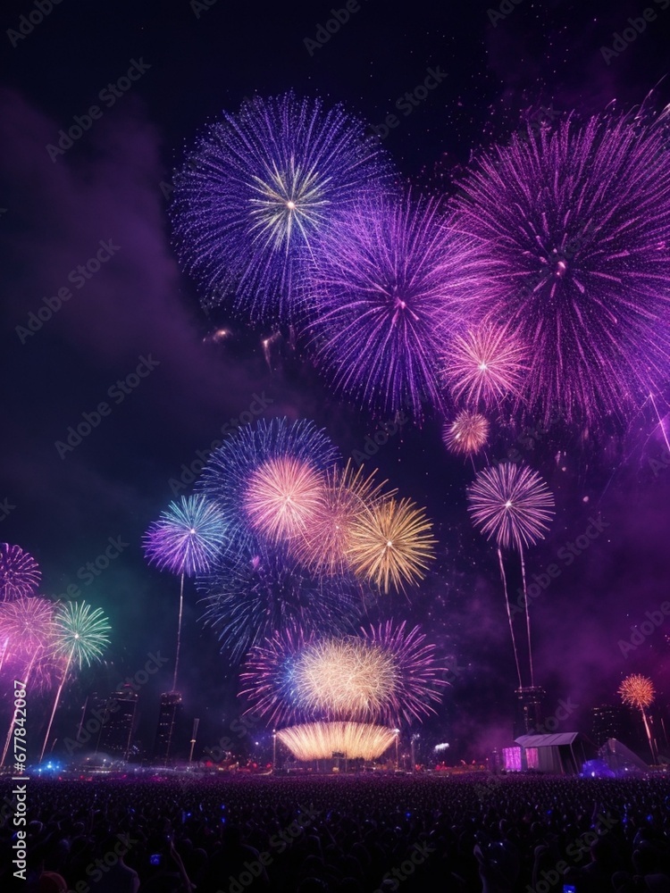 happy new year fireworks in the sky happy new year fireworks in the sky