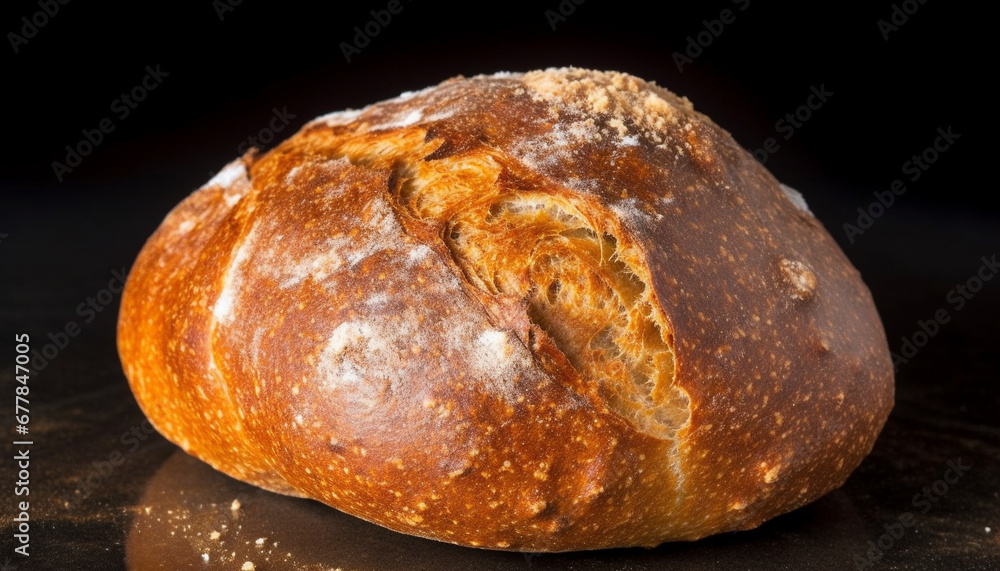 Loaf of bread, food for thought, nourishing and delicious generated by AI Loaf of bread, food for thought, nourishing and delicious generated by AI