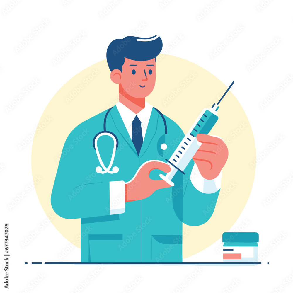 doctor with syringe doctor with syringe