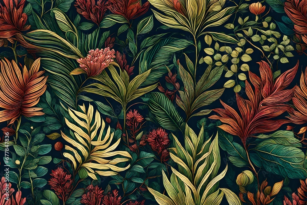 Craft a high-definition image highlighting the vivid features of a flourishing plant,  its unique patterns and natural allure, creating a visually engaging and serene botanical composition,.