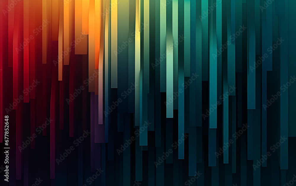 Warped and vibrant rainbow-hued lines set against a black backdrop. Warped and vibrant rainbow-hued lines set against a black backdrop.