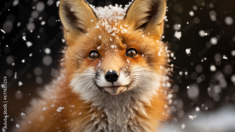red fox in snow red fox in snow