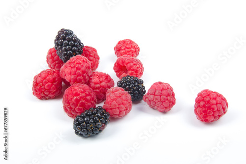 Fresh ripe berry in closeup on isolated white background.