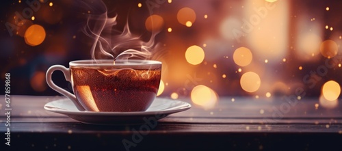 A comforting cup of hot black tea