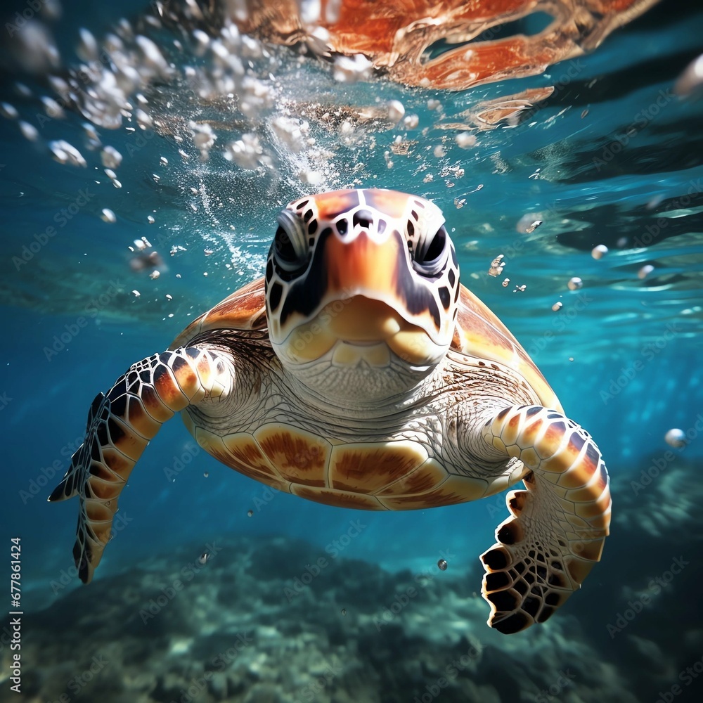 Fototapeta premium green sea turtle