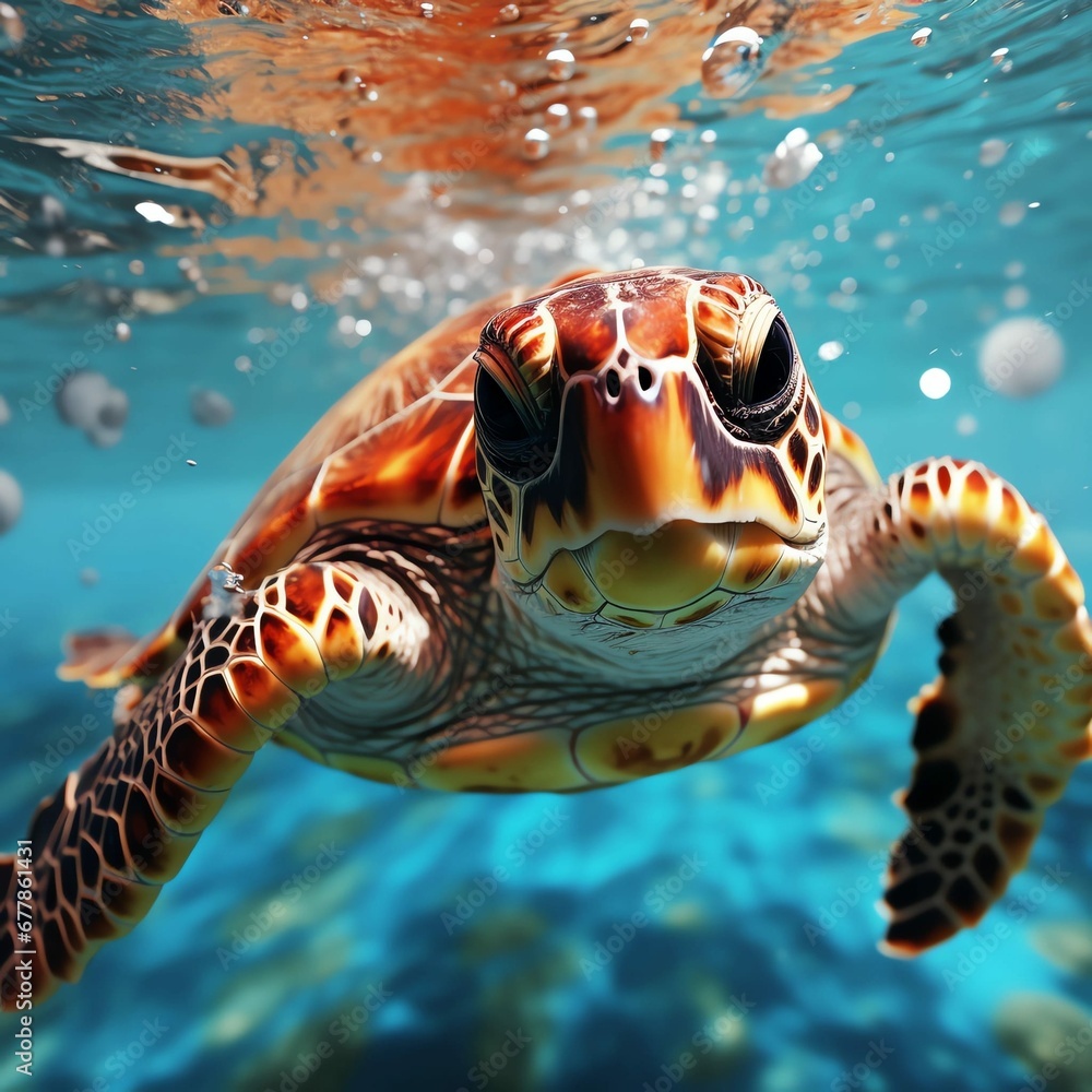 Fototapeta premium green sea turtle