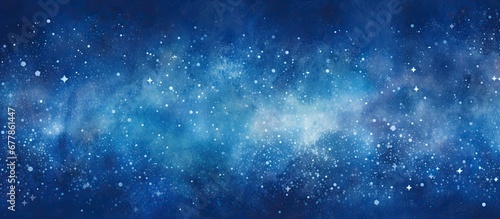 background an abstract pattern emerged combining various textures and designs resembling an artful illustration The light danced amidst the space strewn with stars creating a beautiful blue  photo