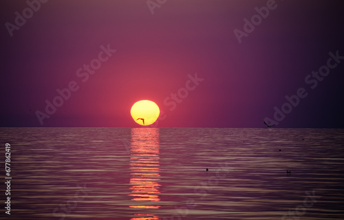 Fototapeta Naklejka Na Ścianę i Meble -  sunrise at the Black Sea, Romania