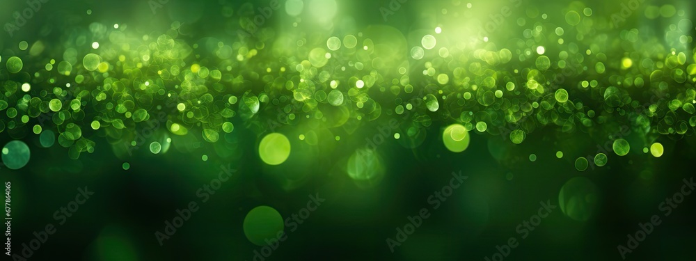 green eco glitter bokeh background. backdrop of shiny blurry particles green eco glitter bokeh background. backdrop of shiny blurry particles