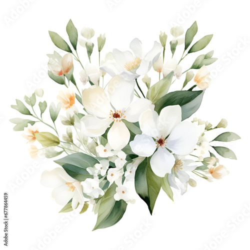 flower bouquet , isolated on white background, ai generated © sv3d