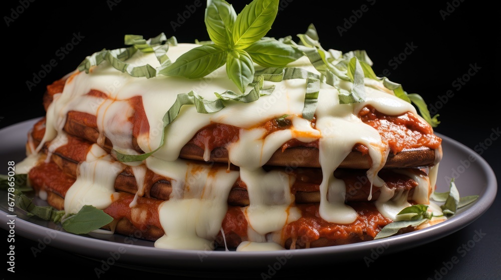 plate with eggplant Parmesan topped uhd wallpaper plate with eggplant Parmesan topped uhd wallpaper