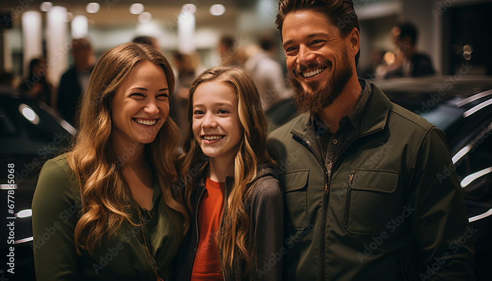 Smiling adults embrace, enjoying nightlife in the city generated by AI Smiling adults embrace, enjoying nightlife in the city generated by AI