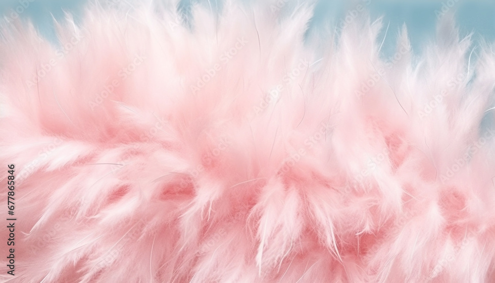 Fluffy pink feather, vibrant colors, abstract pattern, beauty in nature generated by AI