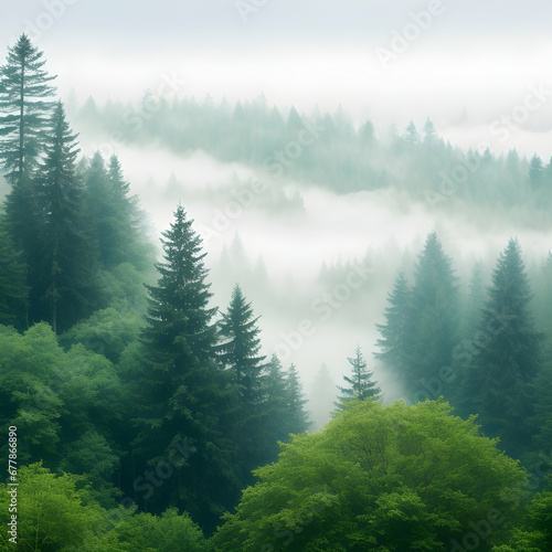 trees in the fog © Irma
