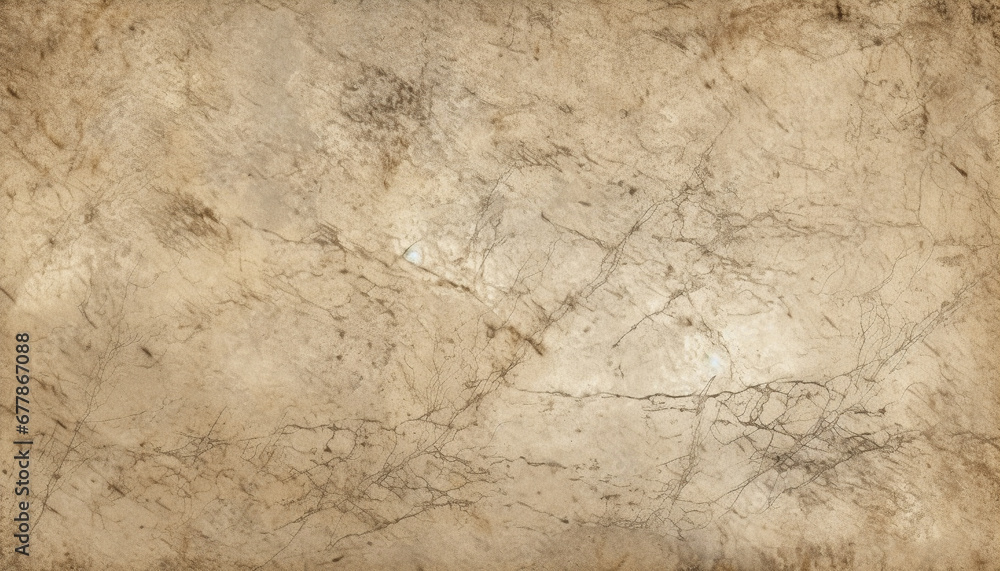 Obraz premium Mottled marble wallpaper with ornate spotted design for rustic elegance generated by AI