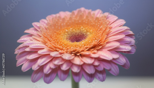 Vibrant gerbera daisy blossom, a gift of love generated by AI