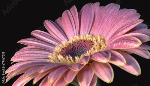 Vibrant gerbera flower daisy blossom beauty scene generated by AI