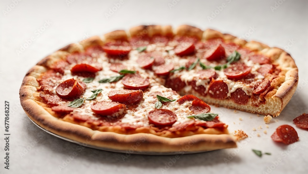 Close-up of pizza slices