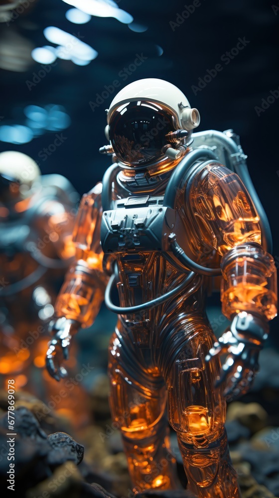 Astronaut_figures_made_of_piezoelectric UHD Wallpaper Astronaut_figures_made_of_piezoelectric UHD Wallpaper