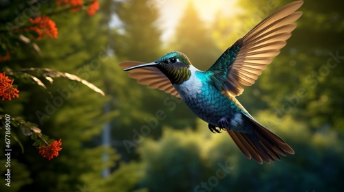 hummingbird in flight © SAJAWAL JUTT