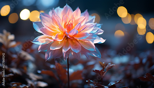 A vibrant bouquet of colorful flowers illuminates the beauty of nature generated by AI © Stockgiu