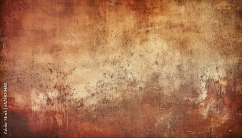 Abstract rusty wall with stained pattern, old fashioned and weathered backdrop generated by AI