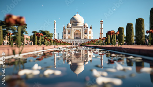 Famous monument reflects spirituality and indigenous culture in ancient city generated by AI