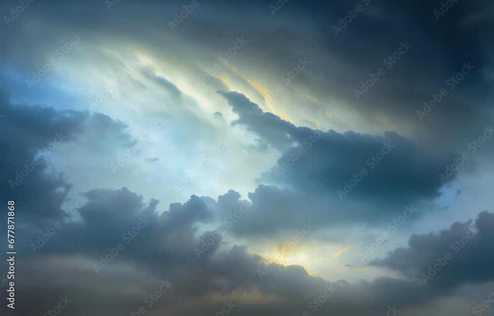 abstraction of clouds, the sky is beautiful