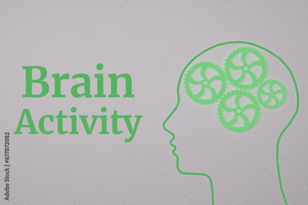 Brain activity, creative brain idea concept, background. 3d render design. Perfect for poster, flyer, presentation or brochure Brain activity, creative brain idea concept, background. 3d render design. Perfect for poster, flyer, presentation or brochure