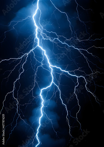 Blue thunder lightning pattern, background shape