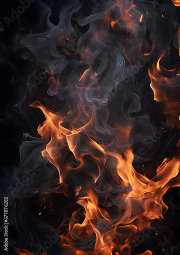 Orange fire texture shape for background