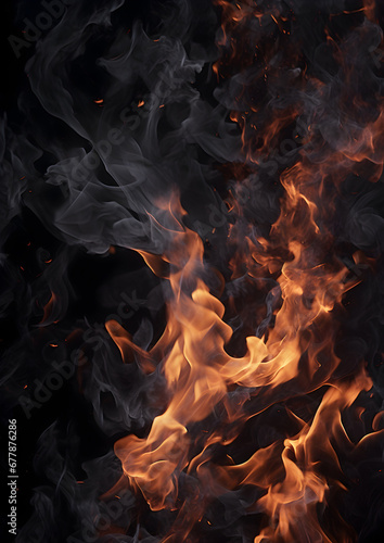 Orange fire texture shape for background