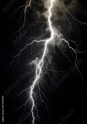 White thunder lightning pattern, background shape
