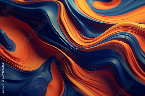 Abstract background with waves, Generative AI