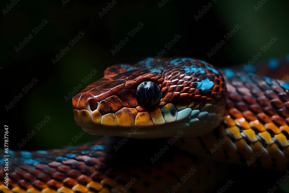 Fototapeta premium close up of a python. 