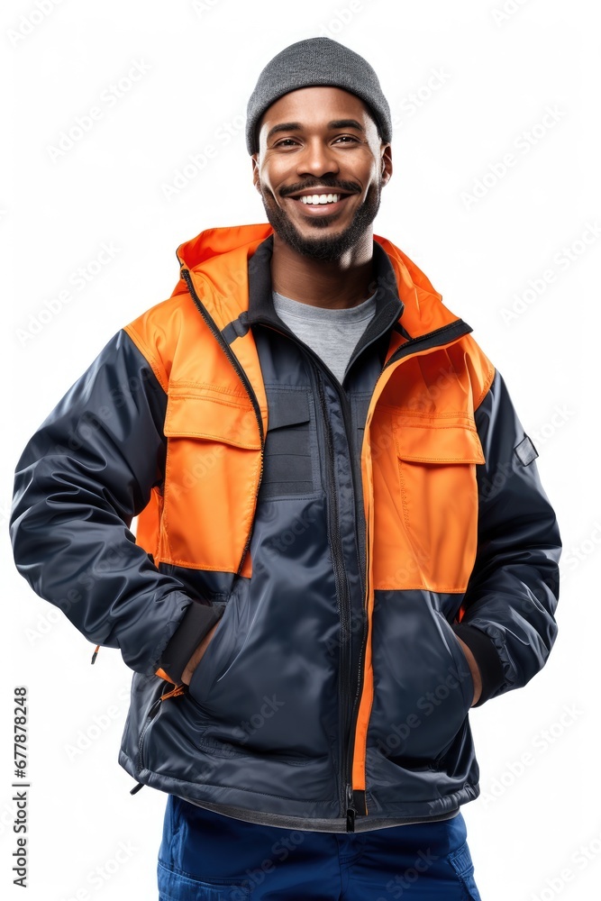 Gladfully smiling warehouse worker Gladfully smiling warehouse worker
