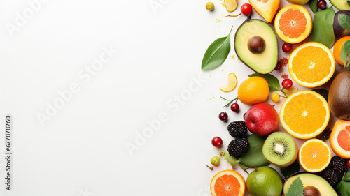 fresh organic fruits and berries