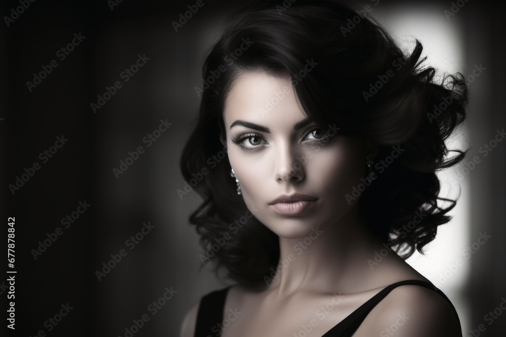 A glamour model studio shot. A glamour model studio shot.