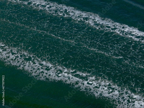 Top view of sea surface.