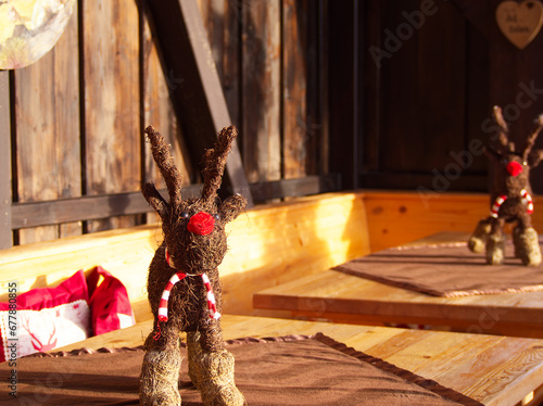 Christmasr reindeer miniature decoration ornament photo