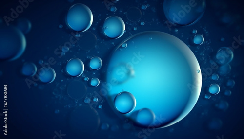 Wallpaper Mural Levitating raindrop creates smooth, abstract circle on transparent water surface generated by AI Torontodigital.ca