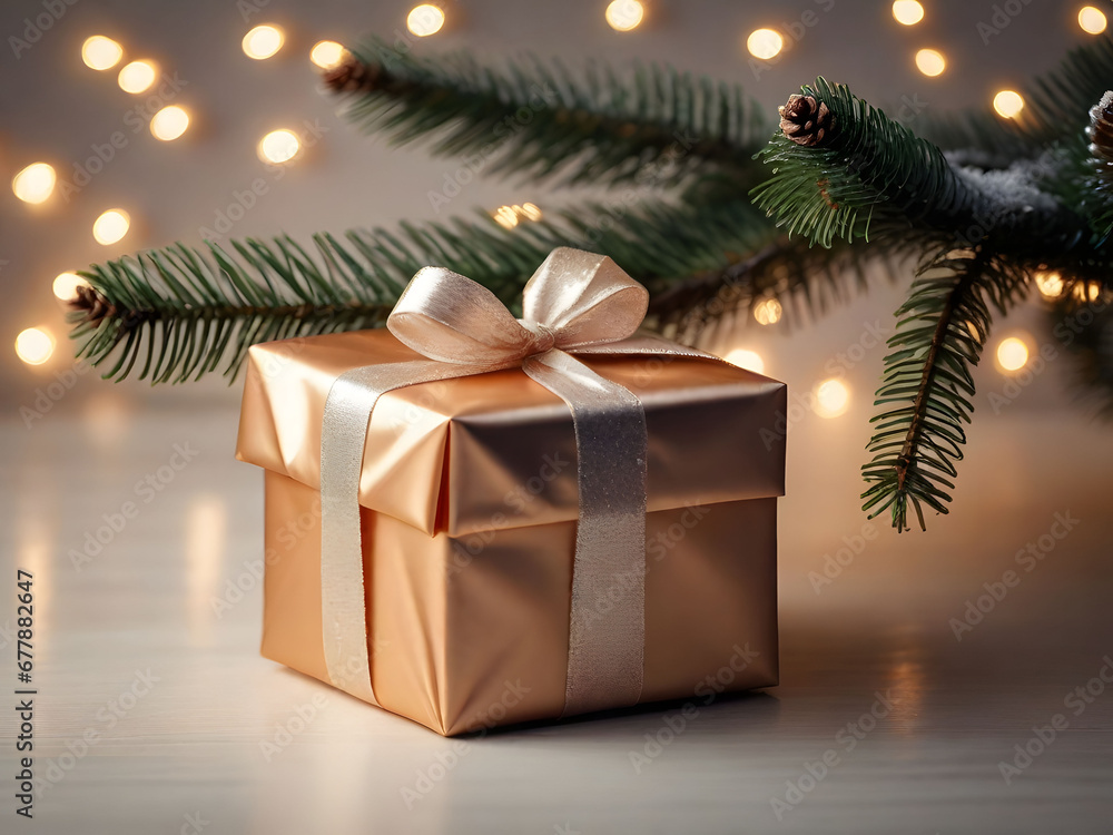 christmas tree with gift boxes