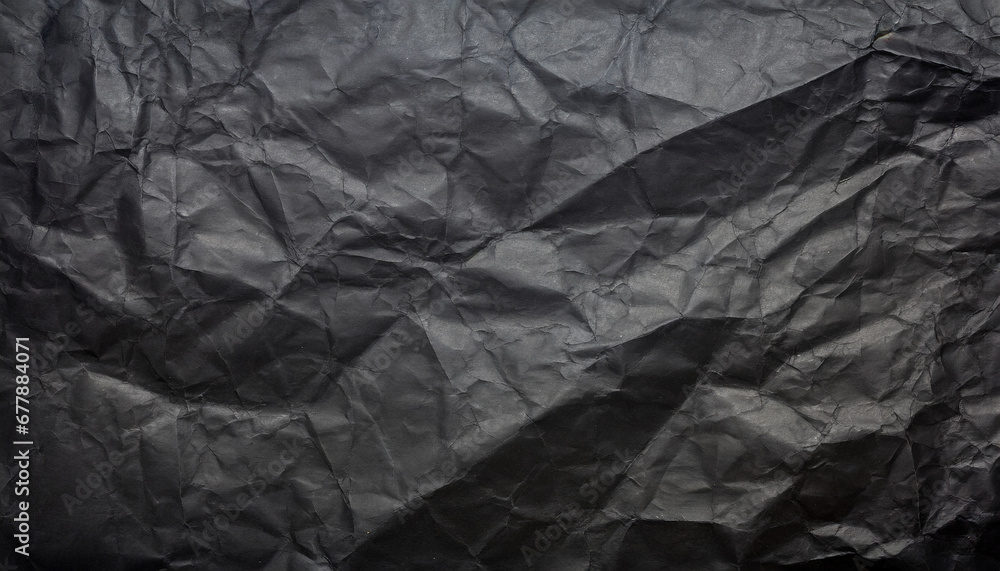 black crumpled paper texture blank dark background with creases generative ai black crumpled paper texture blank dark background with creases generative ai