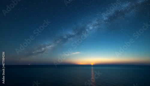 Night sky adventure exploring the majestic Milky Way galaxy landscape generated by AI © Jeronimo Ramos