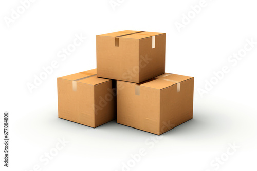 cardboard box packages  © smita