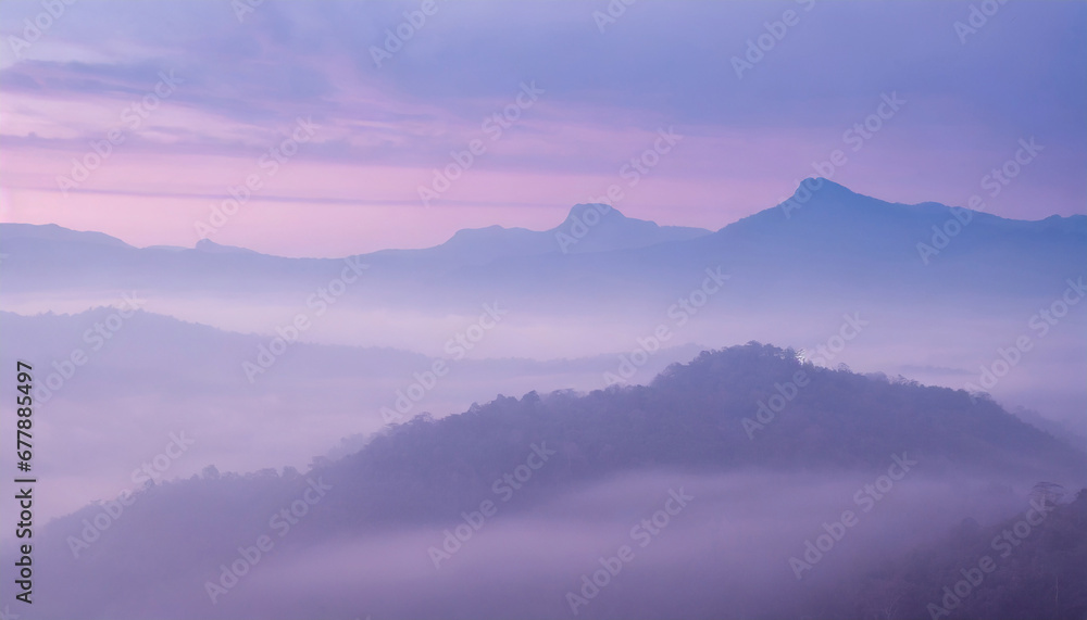 foggy morning light purple pastel gradient dreamy mountain atmosphere pc desktop wallpaper background ai generated foggy morning light purple pastel gradient dreamy mountain atmosphere pc desktop wallpaper background ai generated