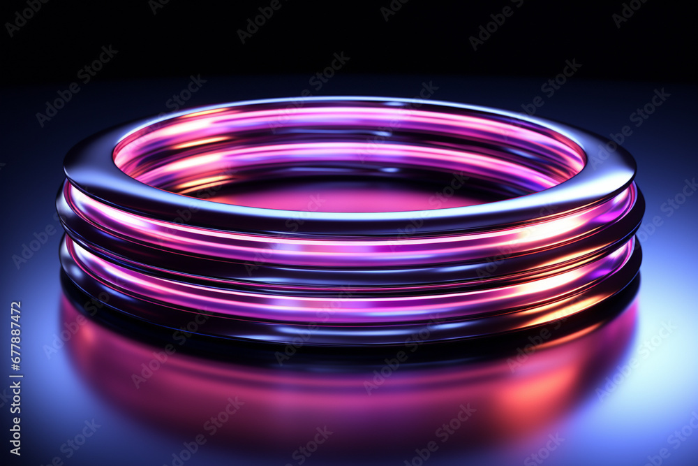 abstract neon ring visualization of ultraviolet spectrum wallpaper design perfect for poster banner on black background abstract neon ring visualization of ultraviolet spectrum wallpaper design perfect for poster banner on black background